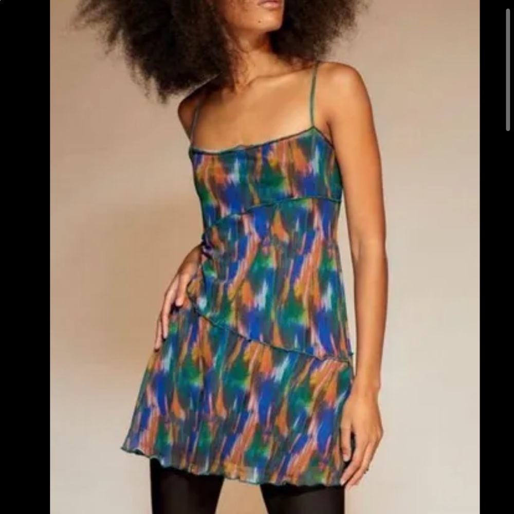 Multicolor mini dress